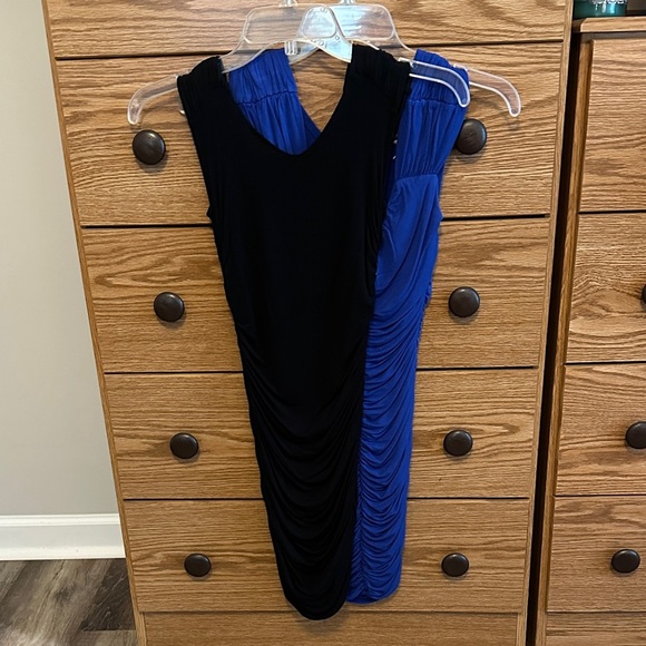 (2) a Small Blue and a small Black Ruched Dress - Picture 4 of 4
